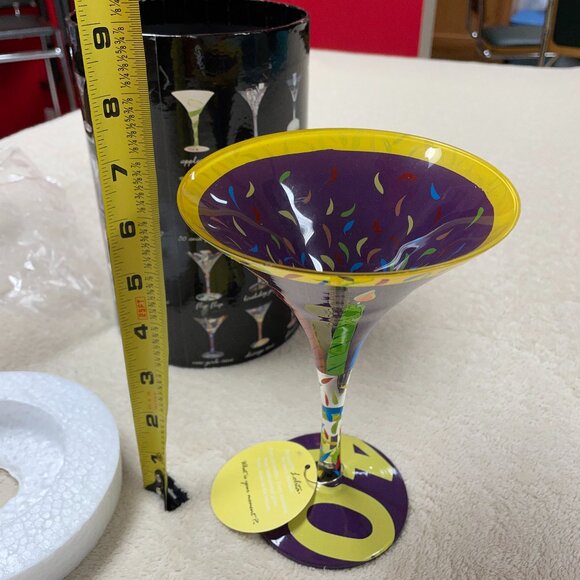 Lolita "40 Something" Martini Glass 7 oz. - NWT & Box - Birthday Gift - Picture 1 of 14